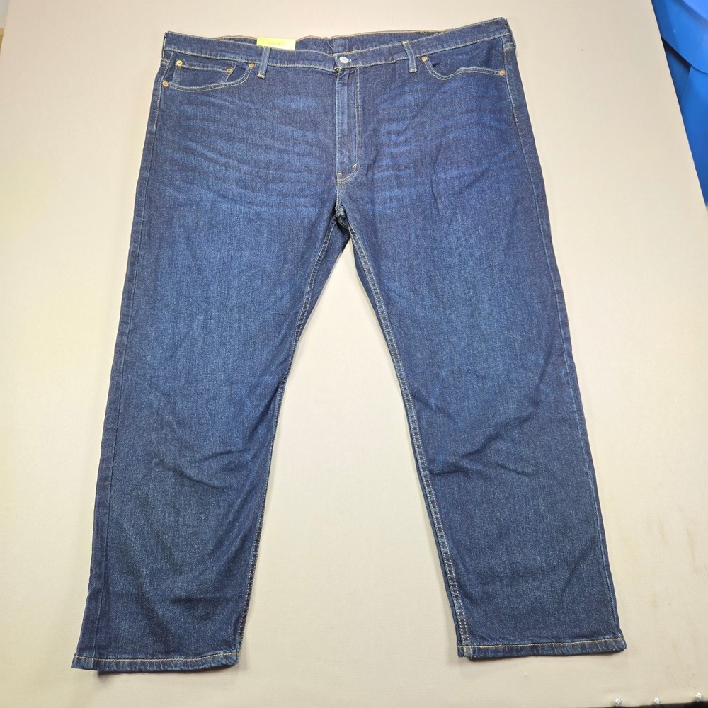 Levi's 502 Taper Jeans Flex Eco Performance Dark Wash Indigo Mens 50x30 NEW